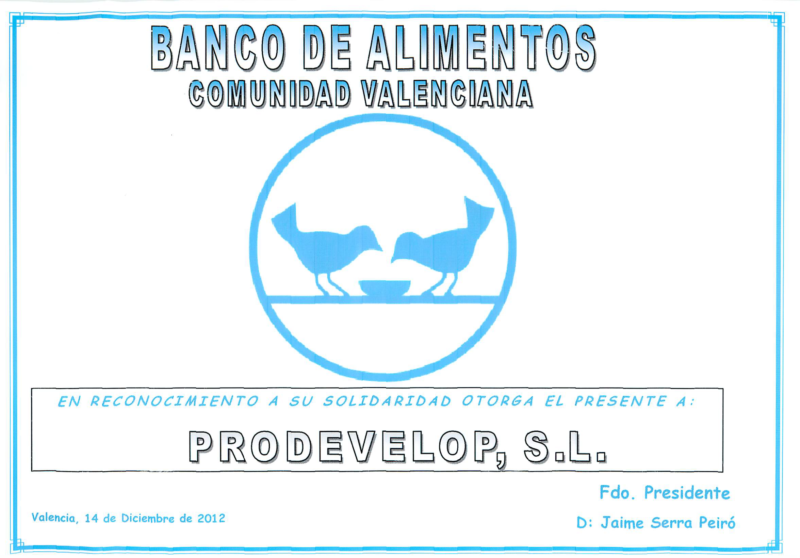 Dipoloma-Banco-de-Alimentos-de Valencia