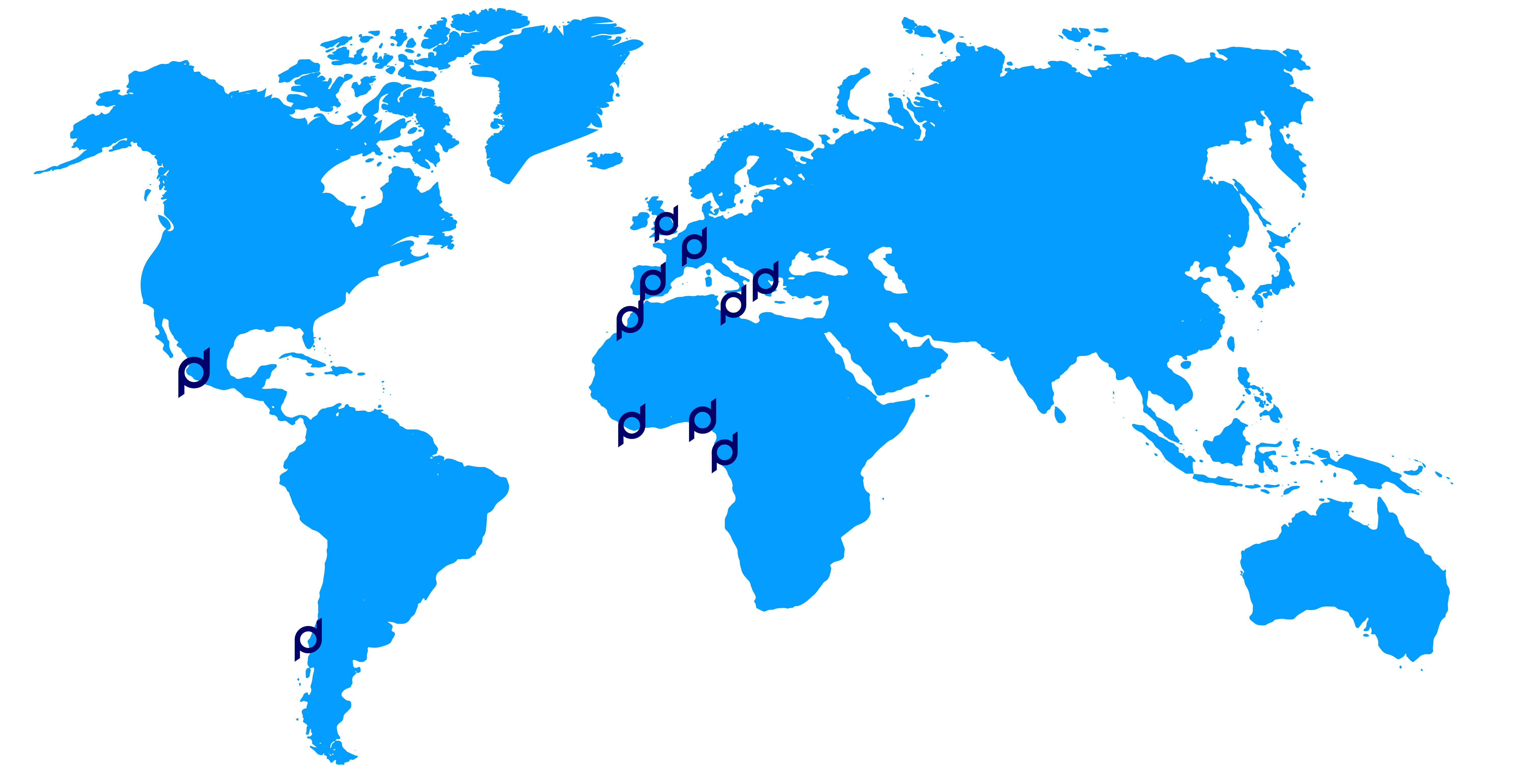 Mapa de Prodevelop en el mundo