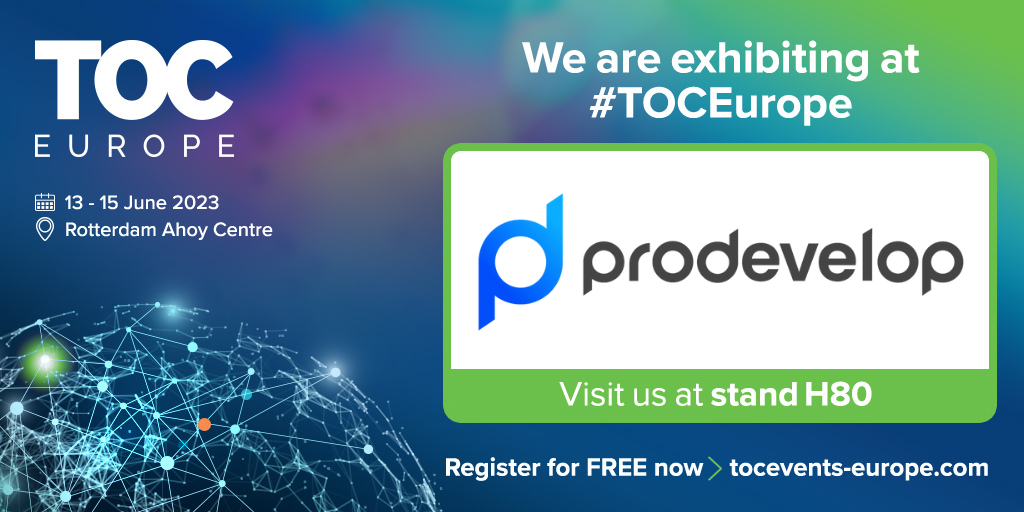 Prodevelop stand H80 TOC Europe