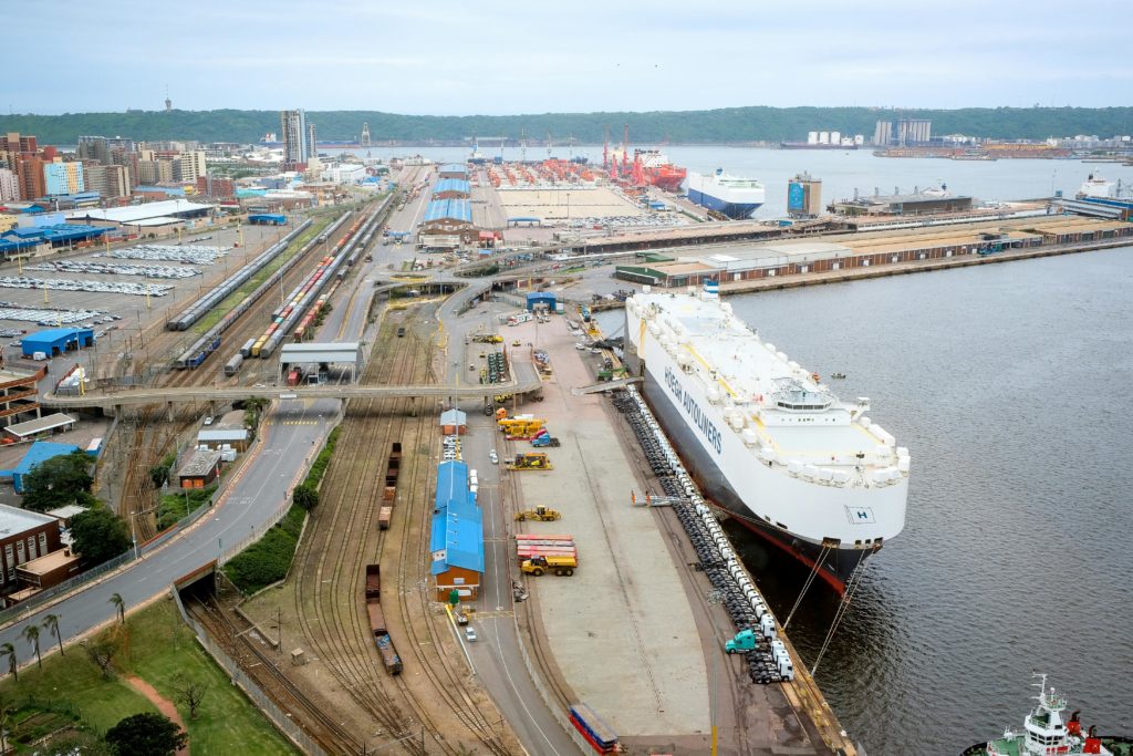 Container port in Africa symbolising port digitalization and smart port development