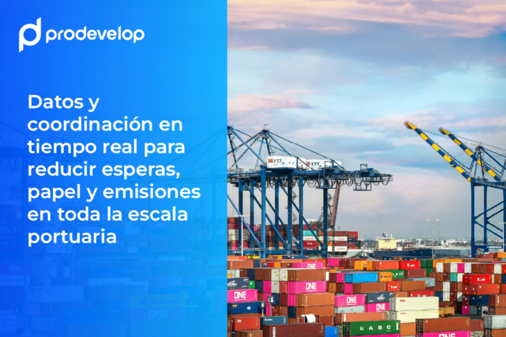 Gestión portuaria sostenible: buque entrando a terminal de contenedores con coordinación digital y datos en tiempo real Gestión portuaria sostenible: buque entrando a terminal de contenedores con coordinación digital y datos en tiempo real